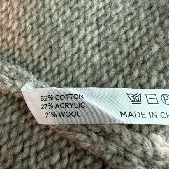 Tuckernuck Tan & Cream Women's Open Cardigan With Pockets Size Large - Picture 9 of 10